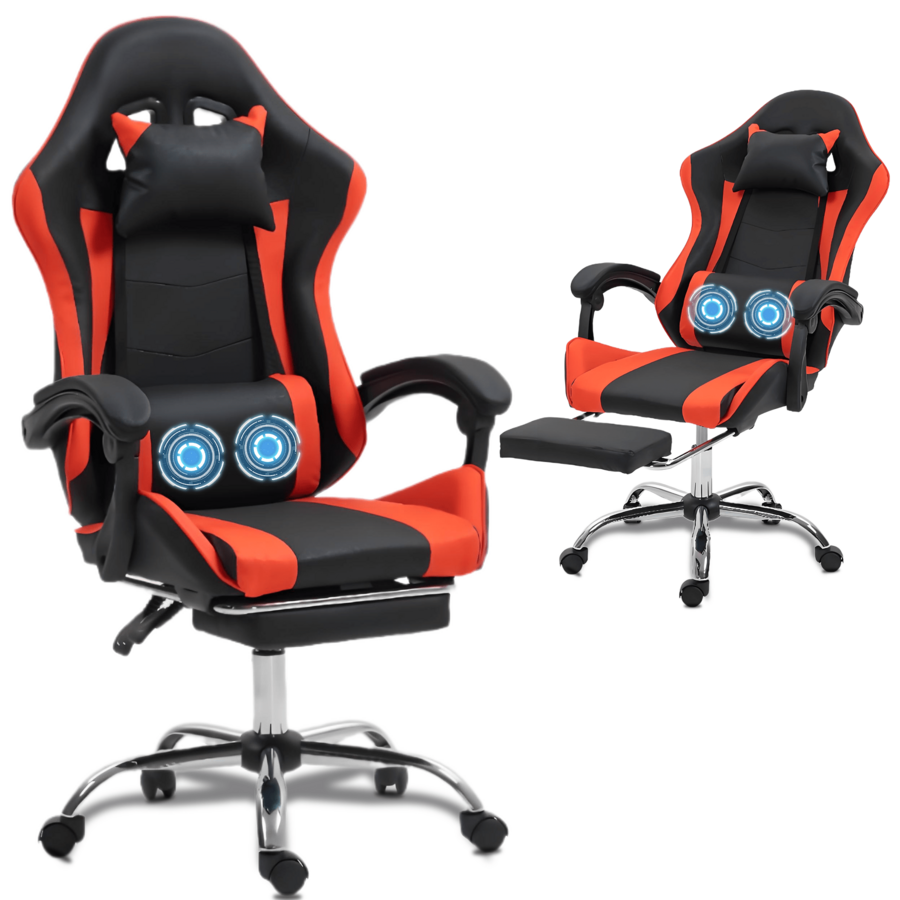 Massage - Fauteuil de jeu avec support lombaire