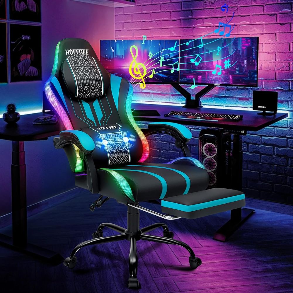 Chaise de jeu avec lumières LE - Massage avis et prix