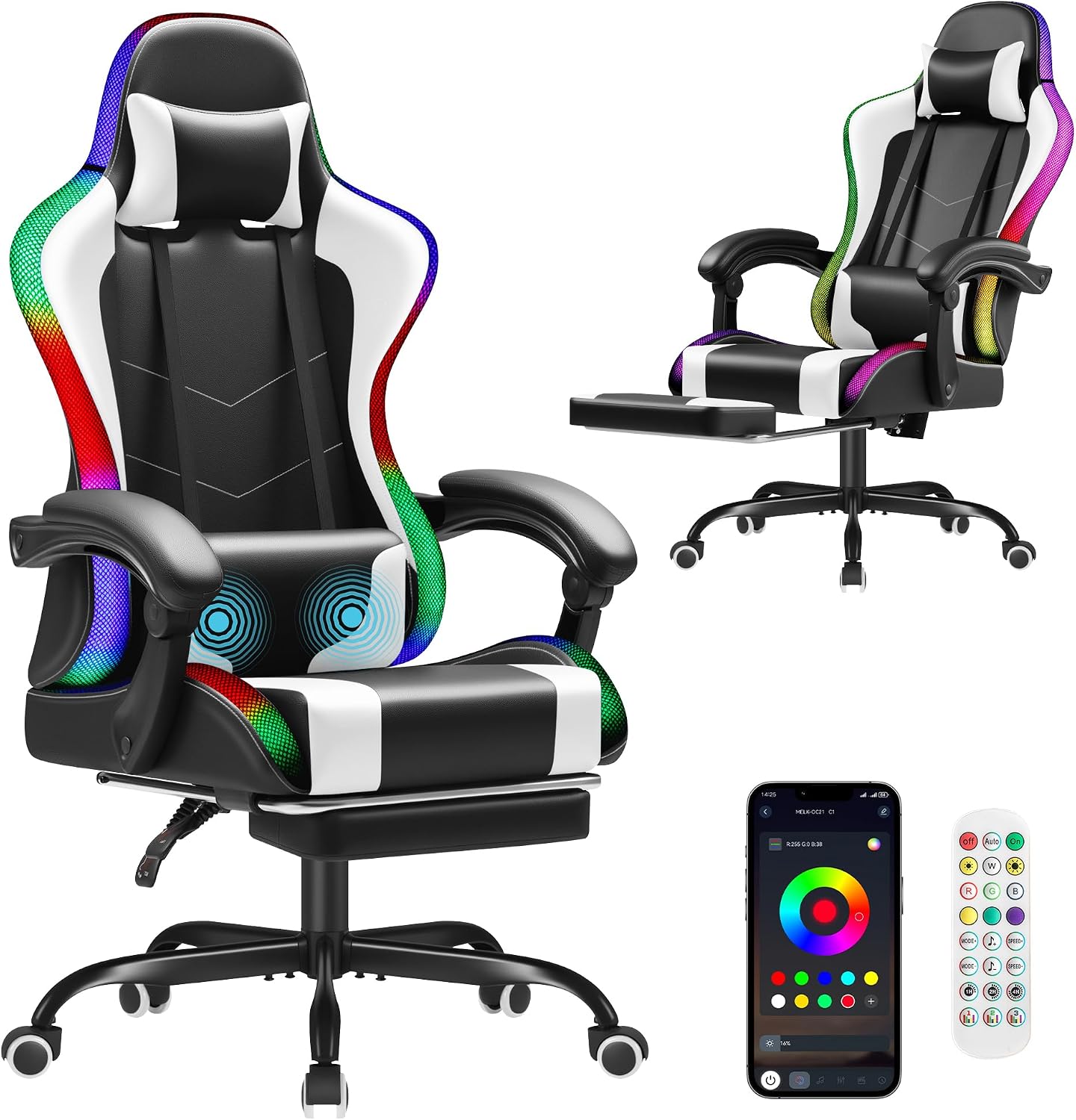 Chaise de jeu Homall, chaise e - Massage avis et prix